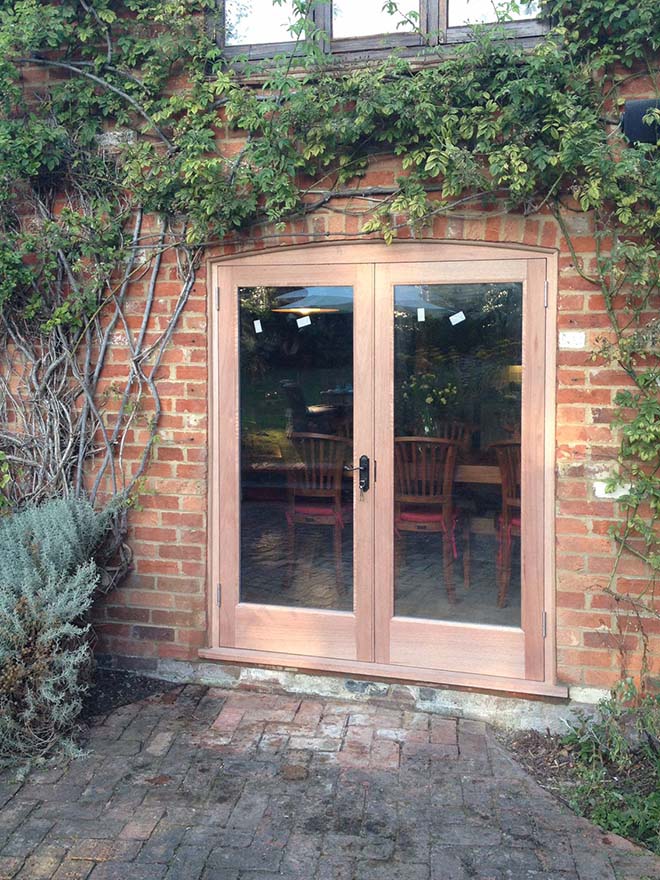 Set of hardwood French Doors in St Johns Wood