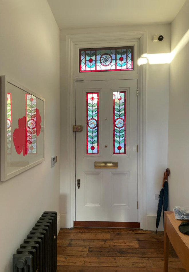 Replica door with new traditional fittings
