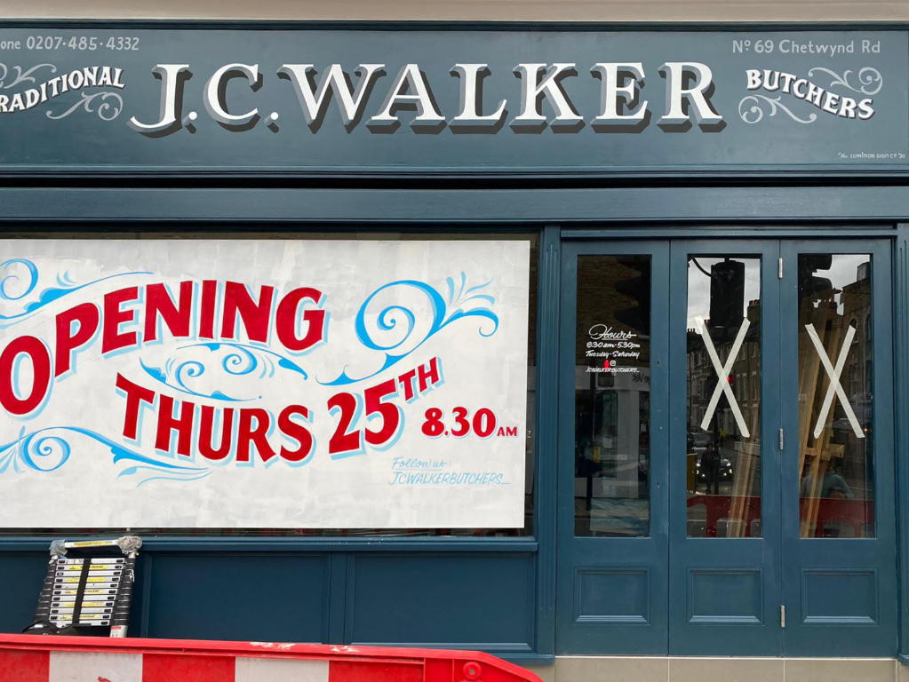 completed shopfront on High Street